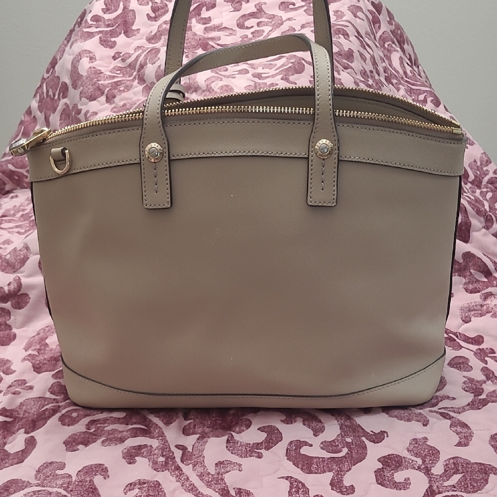 Henri Bendel Taupe Satchel Bag - Picture 5 of 16
